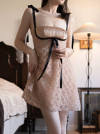 Apricot Mesh Slip Nightgown