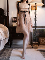 Apricot Mesh Slip Nightgown