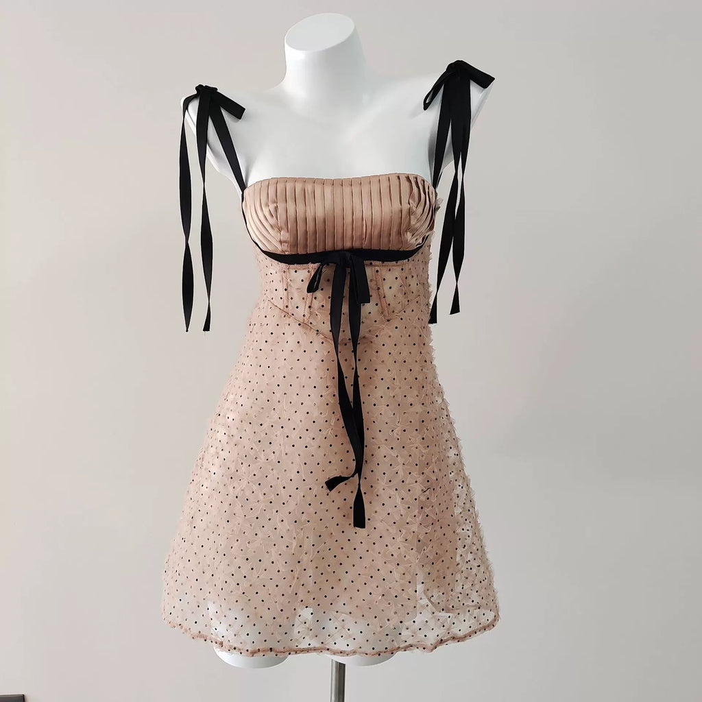 Apricot Mesh Slip Nightgown - Perfect holiday pajamas