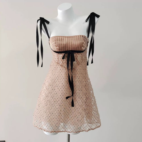 Apricot Mesh Slip Nightgown - Perfect holiday pajamas