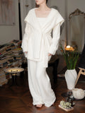 White Matching Pajama Sets