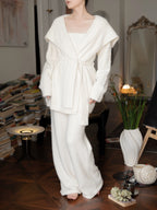 White Matching Pajama Sets