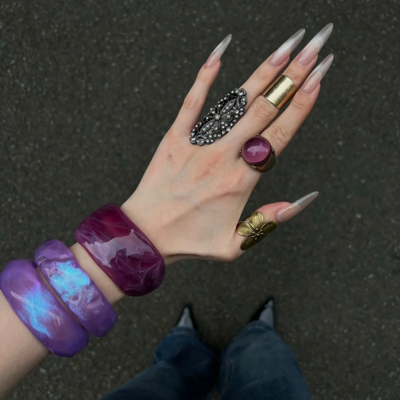 Purple Bangle Set