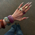 Vintage Resin Cuff Bangle Set