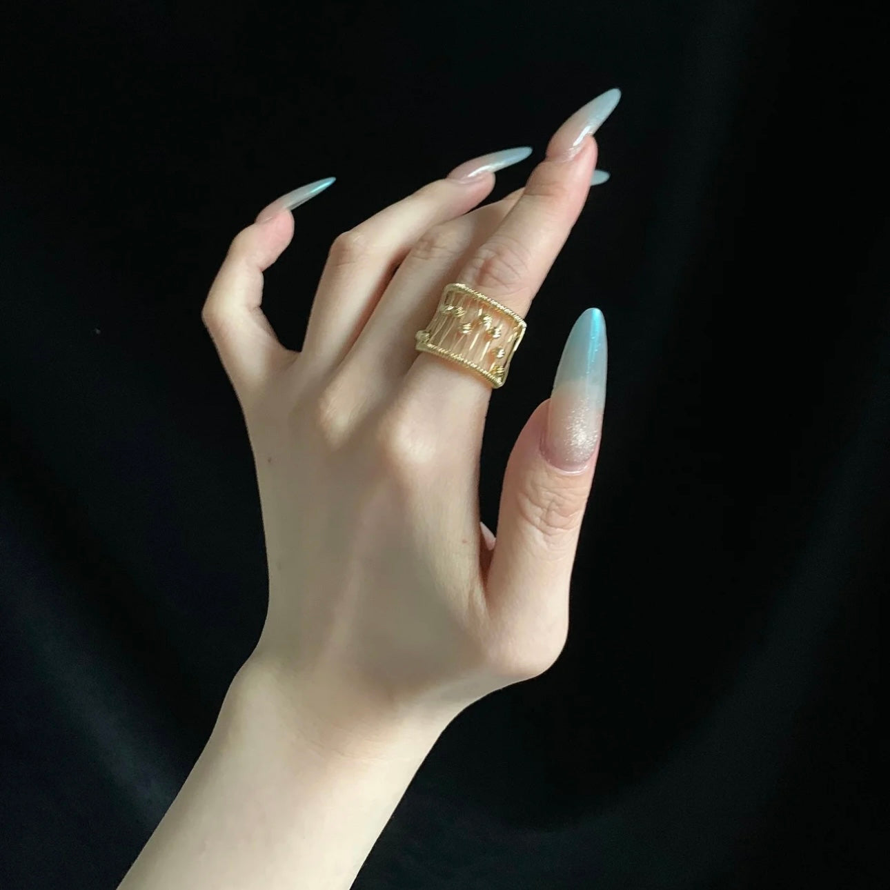 Blue & Green With Gold Set
