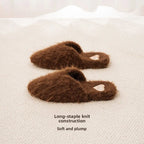 Woolen Warm Slippers with Heart