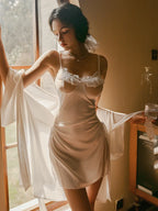 Blue Backless Nightdress