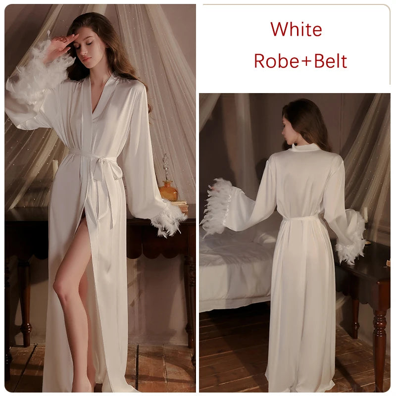 Elegant Long Sleeping Robe