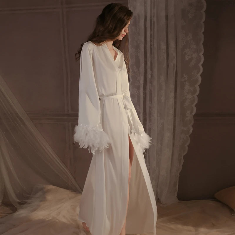 Elegant Long Sleeping Robe