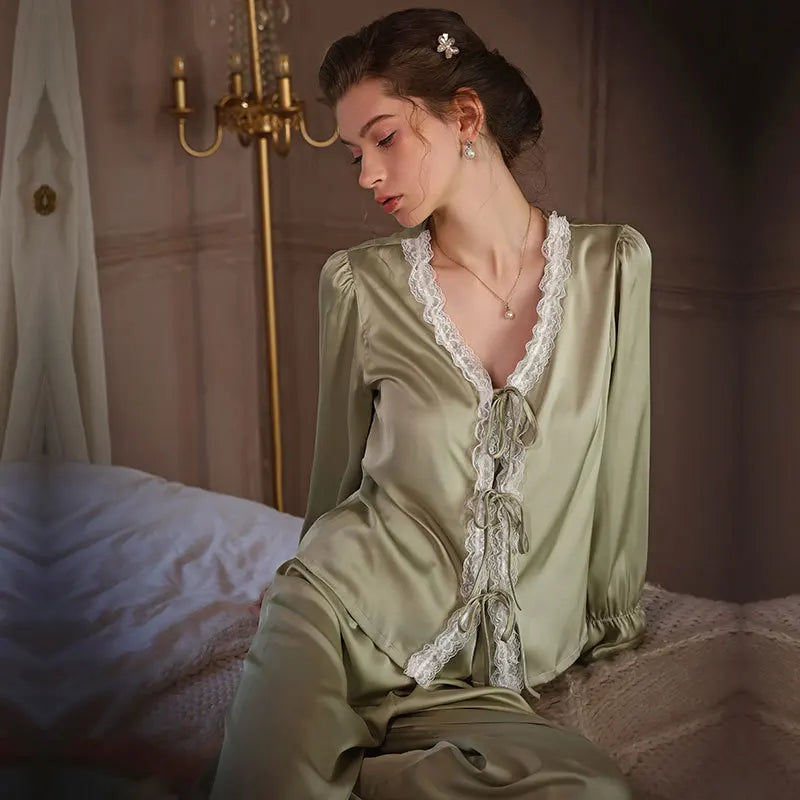 Two-piece Silk Sleepwear