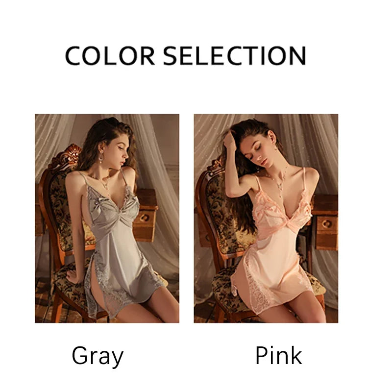 Women's Nightgown Sets Spaghetti Strap Dress