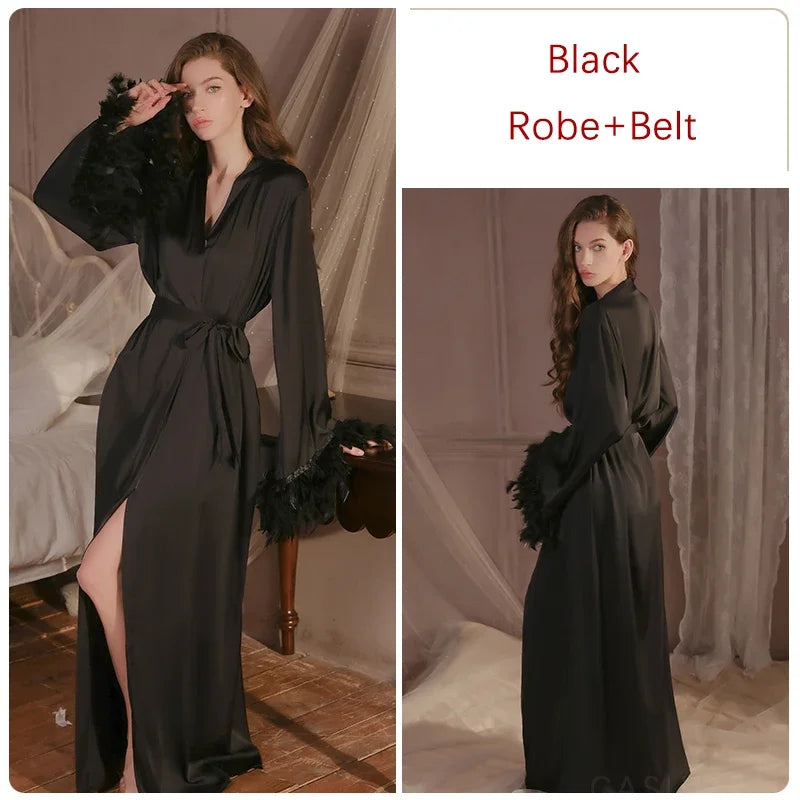 Elegant Long Sleeping Robe