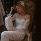 Mesh Lace Three Piece Suit Sleepwear