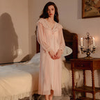 Robe Gown Set Women Sleepwear Nightgown