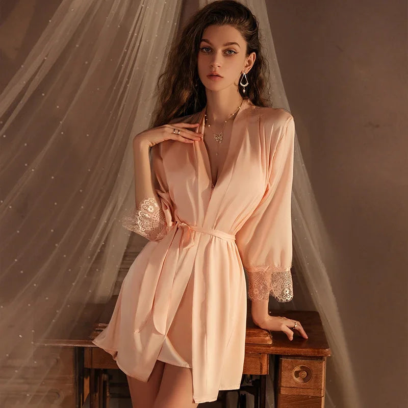Women's Nightgown Sets Spaghetti Strap Dress