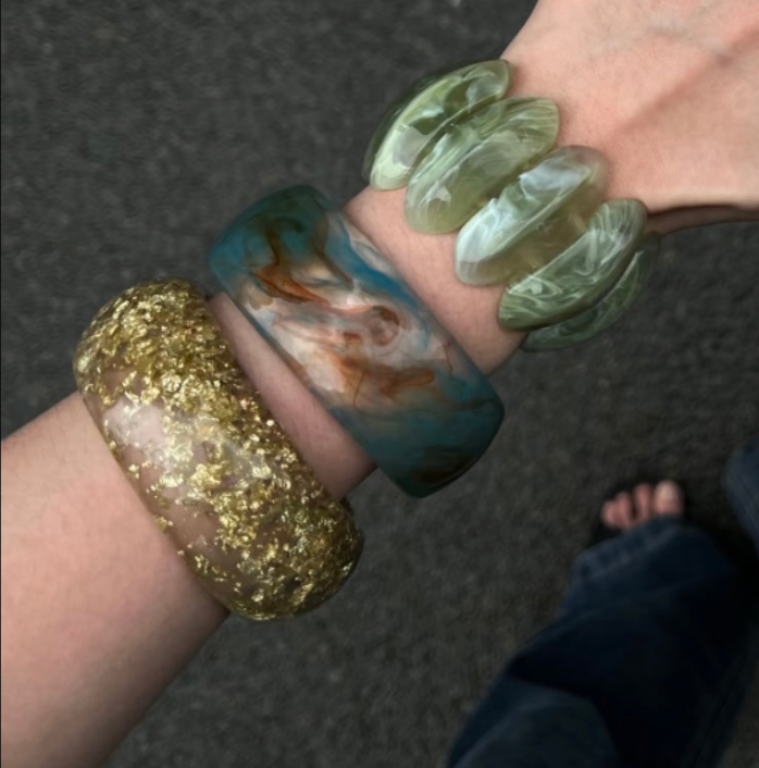 Blue & Green With Gold Set
