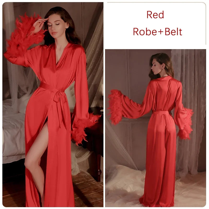 Elegant Long Sleeping Robe