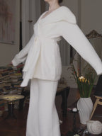 White Matching Pajama Sets